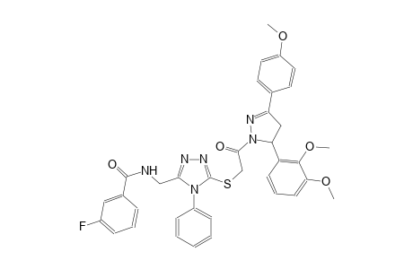 benzamide, N-[[5-[[2-[5-(2,3-dimethoxyphenyl)-4,5-dihydro-3-(4-methoxyphenyl)-1H-pyrazol-1-yl]-2-oxoethyl]thio]-4-phenyl-4H-1,2,4-triazol-3-yl]methyl]-3-fluoro-