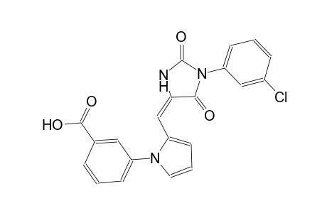 3-(2-{(E)-[1-(3-chlorophenyl)-2,5-dioxo-4-imidazolidinylidene]methyl}-1H-pyrrol-1-yl)benzoic acid