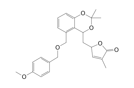 5-((5-((4-Methoxybenzyloxy)methyl)-2,2-dimethyl-4H-benzo[d][1,3]dioxin-4-yl)methyl)-3-methylfuran-2(5H)-one