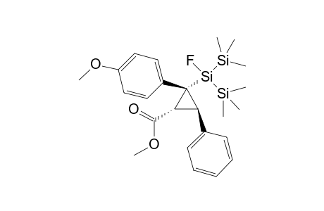 Methyl 2-(1'-fluoro-1',1'-bistrimethylsilyl)silyl-2-(4-methoxyphenyl)-3-phenyl cyclopropanecarboxylate
