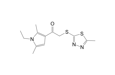 ethanone, 1-(1-ethyl-2,5-dimethyl-1H-pyrrol-3-yl)-2-[(5-methyl-1,3,4-thiadiazol-2-yl)thio]-