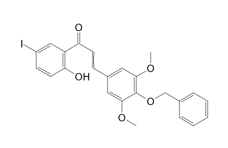 1-(2-Hydroxy-5-iodo-phenyl)-3-(4-benzyloxy-3,5 dimethoxy-phenyl)-propenone