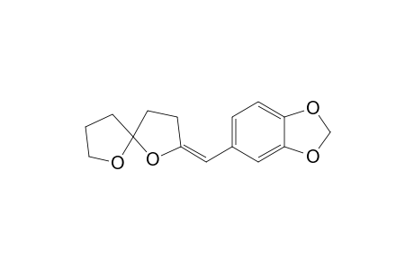 2-[(3',4'-Methylenedioxy)benzylidene]-1,6-dioxa-spiro[4,4]nonane