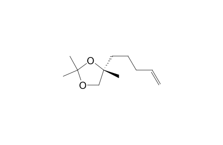 1,3-Dioxolane, 2,2,4-trimethyl-4-(4-pentenyl)-, (R)-