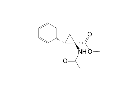 (E)-1-(Methoxycarbonyl)-1-(N-acetylamino)-2-phenylcyclopropane
