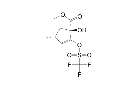 2-Cyclopentene-1-carboxylic acid, 1-hydroxy-4-methyl-2-[[(trifluoromethyl)sulfonyl]oxy]-, methyl ester, (1R-trans)-