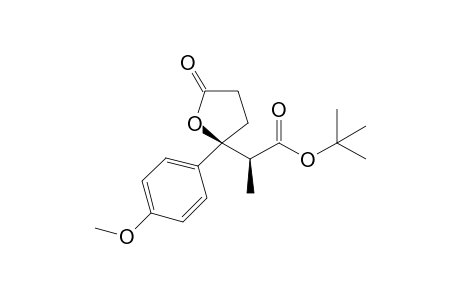 syn-tert-Butyl 2-(2-(4-methoxyphenyl)-5-oxotetrahydrofuran-2-yl)propanoate