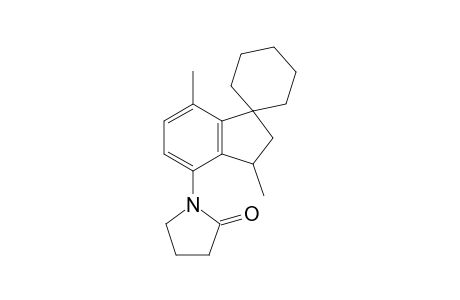 3,7-Dimethyl-4-(2-oxopyrrolidin-1-yl)spiro[indane-1,1'-cyclohexane]