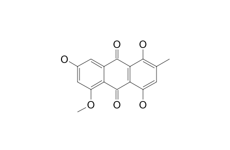 RUBROCRISTIN;MT-2;4-HYDROXYQUESTIN;1,4,6-TRIHYDROXY-8-METHOXY-3-METHYLANTHRAQUINONE
