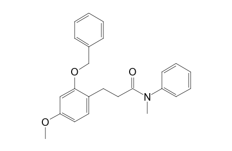 3-(2'-Benzyloxy-4'-methoxyphenyl)-N-methyl-N-phenylpropanamide
