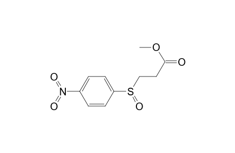 (+-) Methyl 3-[(4-nitrophenyl)sulfinyl]propanoate