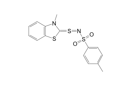 3-Methyl-2-thioxo-1,3-dihydro-1,3-benzothiazole-S-imide-N-p-toluenesulfonamide