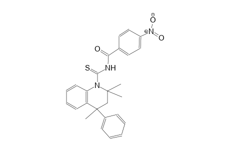 4-nitro-N-[(2,2,4-trimethyl-4-phenyl-3,4-dihydro-1(2H)-quinolinyl)carbothioyl]benzamide