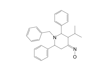 1-BENZYL-3-ISOPROPYL-2,6-DIPHENYL-PIPERIDIN-4-ONE-OXIME