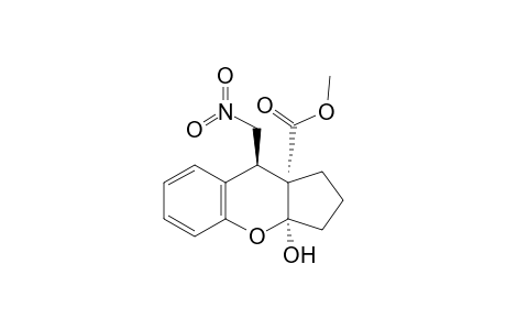 Methyl (3aR,9R,9aS)-3a-Hydroxy-9-(nitromethyl)-1,2,3,3a,9,9a-hexahydrocyclopenta[b]chromene-9a-carboxylate