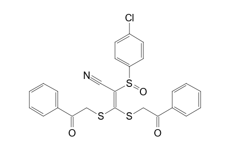 3,3-bis[Phenacylthio]-2-[(4'-chlorophenyl)sulfinyl]acrylonitrile