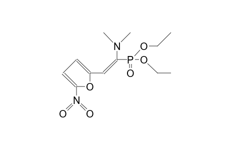 ([5-Nitro-2-furyl]-1-dimethylamino-vinyl)-phosphonic acid, diethyl ester