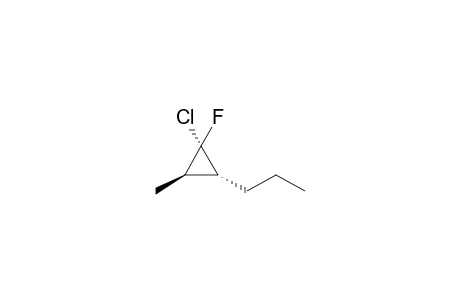 1(S)-chloro-1-fluoro-2(R)-methyl-3(R)-propylcyclopropane