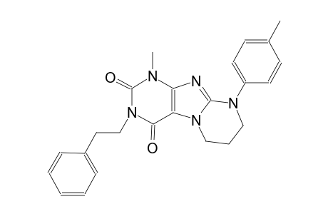1-methyl-9-(4-methylphenyl)-3-(2-phenylethyl)-6,7,8,9-tetrahydropyrimido[2,1-f]purine-2,4(1H,3H)-dione