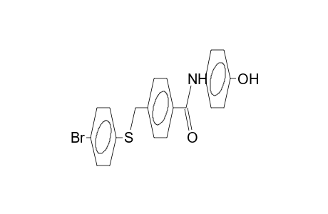 N-(4-hydroxyphenyl)-4-(4-bromophenylthiomethyl)benzamide
