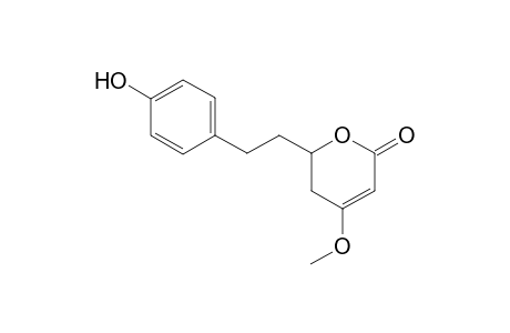 2-[2-(4-hydroxyphenyl)ethyl]-4-methoxy-2,3-dihydropyran-6-one