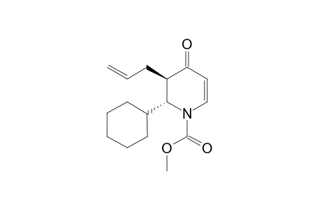 (2R,3R)-methyl 3-allyl-2-cyclohexyl-4-oxo-3,4-dihydropyridine-1(2H)-carboxylate