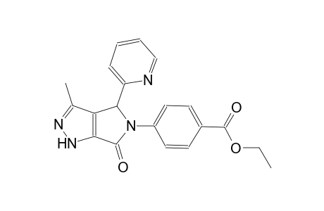 ethyl 4-(3-methyl-6-oxo-4-(2-pyridinyl)-4,6-dihydropyrrolo[3,4-c]pyrazol-5(1H)-yl)benzoate
