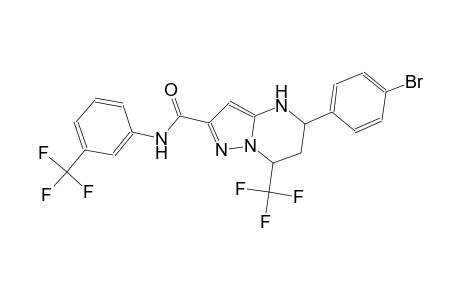 5-(4-bromophenyl)-7-(trifluoromethyl)-N-[3-(trifluoromethyl)phenyl]-4,5,6,7-tetrahydropyrazolo[1,5-a]pyrimidine-2-carboxamide