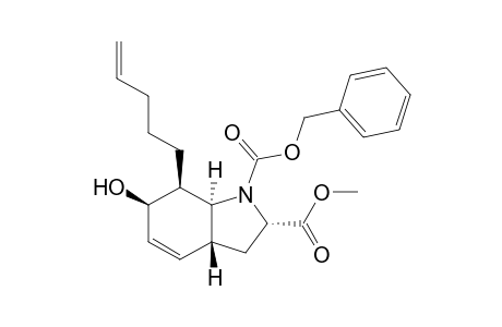 (2S,3aR,6R,7S,7aS)-6-Hydroxy-7-pent-4-enyl-2,3,3a,6,7,7a-hexahydroindole-1,2-dicarboxylic acid 1-Benzyl ester 2-Methyl ester