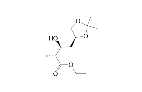 Ethyl (2R,3S,5S)-3-Hydroxy-5,6-(isopropylidenedioxy)-2-methylhexanoate