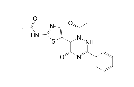 N-[5-(1-acetyl-5-keto-3-phenyl-2,6-dihydro-1,2,4-triazin-6-yl)thiazol-2-yl]acetamide