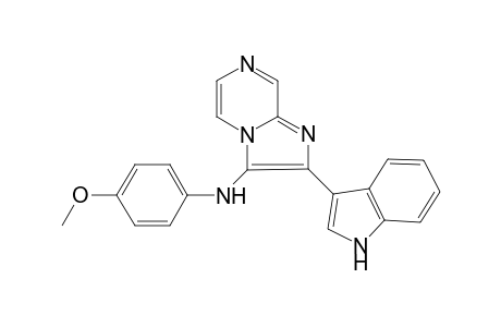 2-(1H-indol-3-yl)-N-(4-methoxyphenyl)imidazo[1,2-a]pyrazin-3-amine