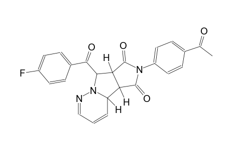 (4aR,4bS,7aR,8S)-6-(4-acetylphenyl)-8-(4-fluorobenzoyl)-7a,8-dihydro-4aH-pyrrolo[3',4':3,4]pyrrolo[1,2-b]pyridazine-5,7(4bH,6H)-dione