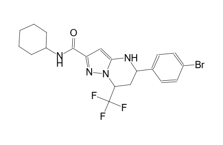 5-(4-bromophenyl)-N-cyclohexyl-7-(trifluoromethyl)-4,5,6,7-tetrahydropyrazolo[1,5-a]pyrimidine-2-carboxamide
