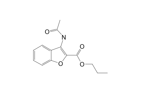 2-PROPYLOXYCARBONYL-3-ACETYL-AMINOBENZOFURANE