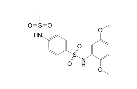 N-(2,5-dimethoxyphenyl)-4-[(methylsulfonyl)amino]benzenesulfonamide