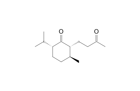 (2R,3S,6R)-3-methyl-2-(3-oxidanylidenebutyl)-6-propan-2-yl-cyclohexan-1-one