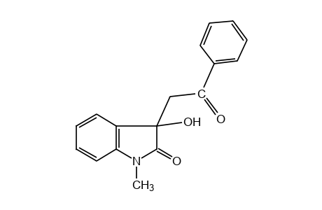 3-hydroxy-1-methyl-3-phenacyl-2-indolinone