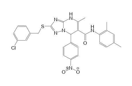 2-[(3-chlorobenzyl)sulfanyl]-N-(2,4-dimethylphenyl)-5-methyl-7-(4-nitrophenyl)-4,7-dihydro[1,2,4]triazolo[1,5-a]pyrimidine-6-carboxamide