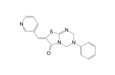 2H-thiazolo[3,2-a][1,3,5]triazin-6(7H)-one, 3,4-dihydro-3-phenyl-7-(3-pyridinylmethylene)-, (7Z)-