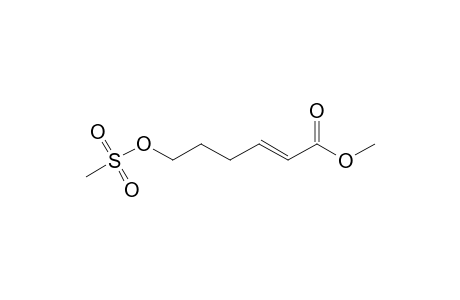 (E)-6-methylsulfonyloxy-2-hexenoic acid methyl ester
