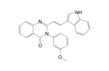 4(3H)-quinazolinone, 2-[(E)-2-(1H-indol-3-yl)ethenyl]-3-(3-methoxyphenyl)-