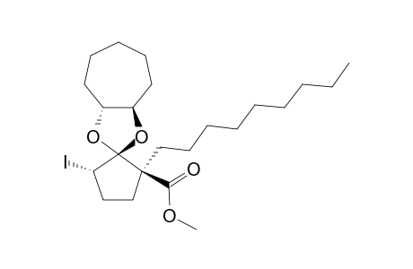 METHYL-(1S,3S)-2,2-[(1'R,2'R)-CYCLOHEPTANE-1',2'-DIOXY]-3-IODO-1-NONYLCYCLOPENTANECARBOXYLATE