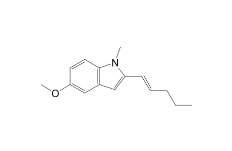 1H-Indole, 5-methoxy-1-methyl-2-(1-pentenyl)-, (E)-