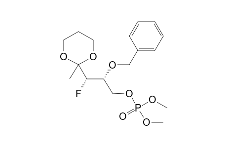DIMETHYL-2-(1,3-DIOXANE)-3-DEOXY-3-FLUORO-4-O-BENZYL-D-XYLULOSE-5-PHOSPHATE