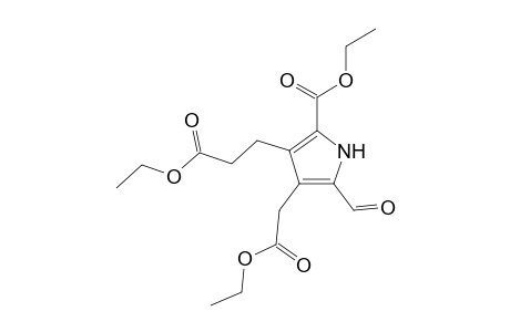 1H-Pyrrole-3-propanoic acid, 2-(ethoxycarbonyl)-4-(ethoxycarbonylmethyl)-5-formyl-, ethyl ester