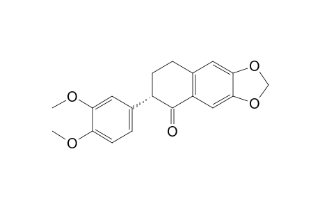 (+)-(2S)-6,7-Methylenedioxy-2-(3,4-dimethoxyphenyl)-3,4-dihydronaphthalene-1(2H)-one