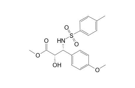 cis-Methyl 2-hydroxy-3-(p-methoxy)phenyl-3'-(N-tosylamino)propanoate