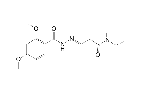 benzoic acid, 2,4-dimethoxy-, 2-[(E)-3-(ethylamino)-1-methyl-3-oxopropylidene]hydrazide