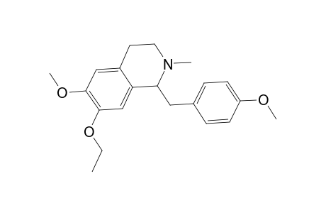 Isoquinoline, 7-ethoxy-1,2,3,4-tetrahydro-6-methoxy-1-(p-methoxybenzyl)-2-methyl-